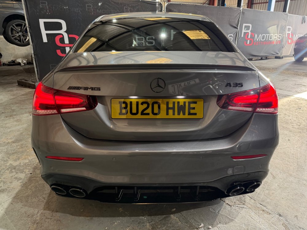 Grey 2020 Mercedes-Benz A Class 2.0 A35 AMG Executive Saloon 4dr Petrol SpdS DCT 4MATIC Euro 6 s/s 306 ps in Nottingham