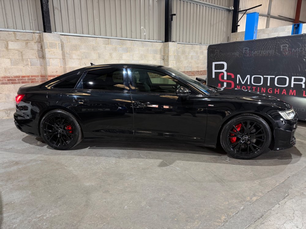 Black Audi A6 Saloon 2.0 TFSIe 50 Black Edition Saloon 4dr Petrol Plug-in Hybrid S Tronic quattro Euro 6 s/s 14.1kWh 299 ps